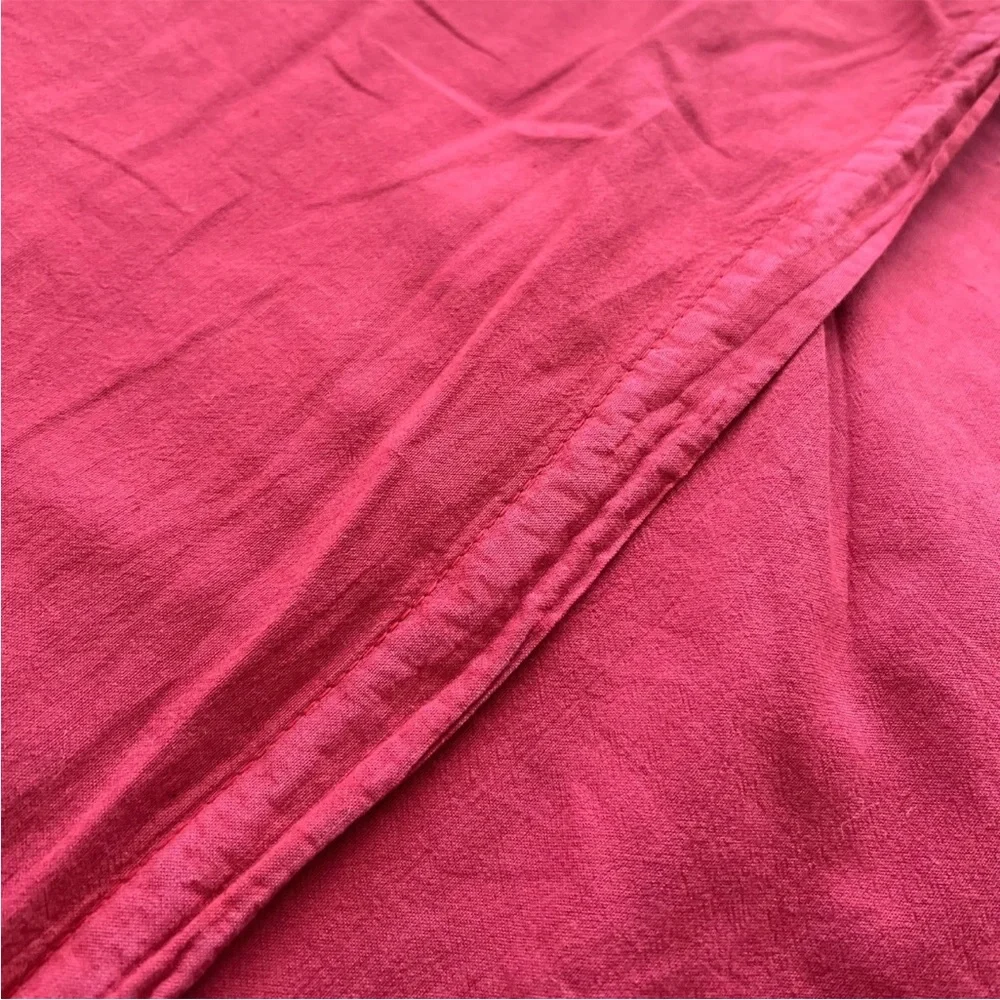 2 Pottery Barn Washed Velvet Handcrafted Quilted Shams STANDARD Red Holiday PB - Picture 8 of 8